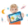OSCAL PAD 60 KIDS (4/128) niebieski - 1536587 - zdjęcie 11